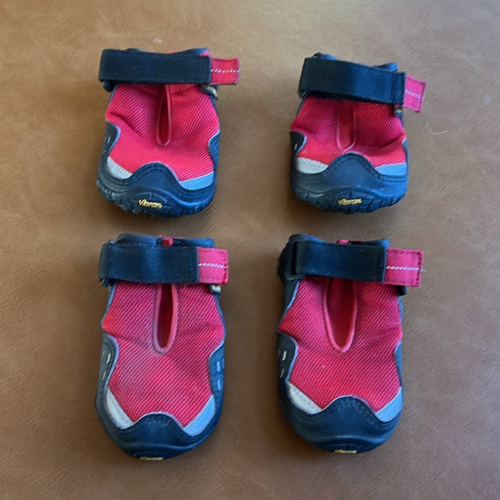 RuffWear Grip Trex Dog Boots - red and black